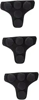 3pcs Bag Devices Lumbar For Wrist Castor Brace Treatment Seat Cushion Pressed Kit Capsules Holder Cover Black