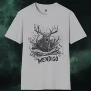 Wendigo T-Shirt, Cryptozoology Monster Tee, Creepy Cryptids Gift, Horror T-Shirt