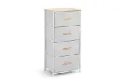 NNEKG 4 Drawer Storage Chest (Grey)