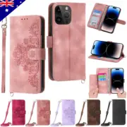 For iPhone 16e 16 15 14 13 12 11 Pro Max 8 7 Plus Flip Leather Wallet Case Cover