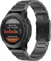 [MGTCAR] 22mm 26mm Titanium Alloy Luxury Strap For Garmin Fenix5/5X/5XPlus/6/6X/6XPro Quick Release Watch Band Bracelet