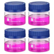 4 Pack Reagent Media Storage Bottles, 150ml Borosilicate Glass Wide Mouth5967