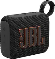 JBL Go 4, Ultra-Portable JBL Pro Sound with punchier bass, Up to 7 Hours of Playtime Plus 2 Hours with Playtime Boost, Waterproof and dustproof, Multi-Speaker Connection by Auracast, Black
