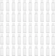 50 Pack 1.7oz/50ml Travel Plastic Empty Bottles Mini Hand Sanitizer Bulk Travel Size with Flip Cap, Squeezable Refillable Container for Cosmetic Baby Shower Birthday Wedding Party Favor (50PC-CLEAR)
