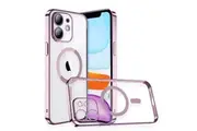 For Apple iPhone 11 MagSafe Magnetic Case with HaloLock Shockproof Military Grade Protection Scratch Resistant Back Protective Cover (Rose Gold)