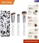 Luxury 3-Piece Vegan Makeup Brush Set - Foundation, Concealer & Blush Brushes
