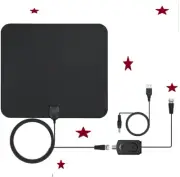 HDTV Indoor Amplified Antenna 50 Miles Digital Detachable Amplifier Signal Boost