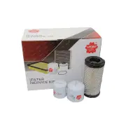 Sakura Oil Air Fuel Filter Service Kit for Kubota KX018-4 0.9L D902 2013-On