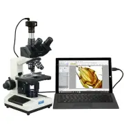 OMAX Vet Lab Trinocular Compound Microscope 40X-1600X w 3MP USB Digital Camera
