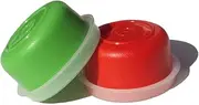 Set of 2 Tupperware Smidgets Tiny Treasure Mini Bowls in Red and Green