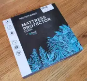 NEW Protect-A-Bed Tencel Cool Waterproof Mattress Protector Dust Mite Full NIB