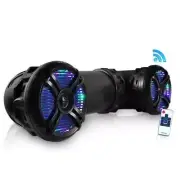 Pyle PLATV65BT 800 Watt Marine Bluetooth Amplifed Waterproof 6.5" Speakers Black