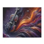 Puzzle (120, 252, 500-Piece) Surreal Soundwaves Abstract Art Music Violin Gift