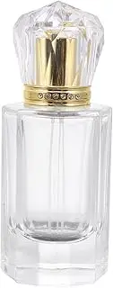 AUTSUPPL 50ml Perfume Travel Lotion Bottle Empty Container Crystal Cap Diamond Accents 1 Piece Essential for Safe Storage