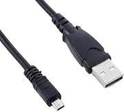 [MaxLLTo] Nikon Coolpix S2500 Cameras USB Charger Cord, 5 FT 2-in-1 USB PC Battery Charger Camera Data Cable Cord Lead 8 Pin Replacement UC-E6 Cable for Nikon Coolpix S2500 Digital Cameras