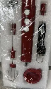 Cook's Essential Handheld Rechargeable Frother Red