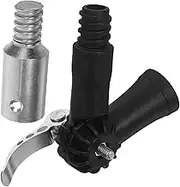 GAROZATION 1 Set Swivel Joint Mop Adapter Rotatable Angle Attachment for Extendable Pole with Threaded Tip Easy Assembly for Efficient Cleaning Tight Spaces