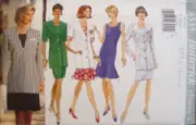 Butterick Sewing Pattern 4335 Misses Jacket Unlined Dress Sizes 18-22 VTG 90s UC