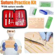 1-4Set Medical Student Suture Practice Kit Surgical Training with Skin Pad Model
