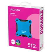 [SD620-512GCBL] SD620 512GB Blue External Solid State Drive, Shock Resistance, USB3.2
