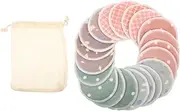 WOONEKY Makeup Sponges Bamboo Pack of Soft Makeup Removal Pads for Face Eyes Lips Washable Reusable Erasers