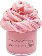 New Slime Toy Watermelon Scented Taffy Stretchy Fluffy Slime, Soft and Non-Sticky (7oz 200ml)