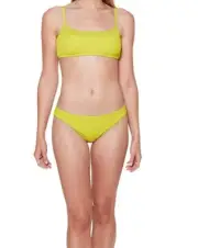 Sanctuary L137710 Women's Grellow Sandbar Solids Bikini Bottom Size S