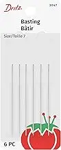 Dritz 3047 Quilter's Basting Hand Needles, Size 7 (6-Count)
