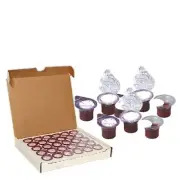 (30 Sets) Prefilled Communion Cups & Wafer with Juice : Wafer on Top - Grape Ju