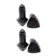 Compact Car USB 3 Port Car Fast Charging for Smartphones 12-24V