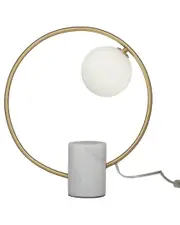 Peyton Lane Abstract Marble Gold Table Lamp