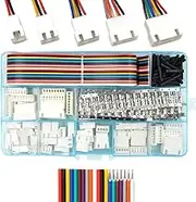 XH 2.54mm Connectors Socket Pin Header and Ribbon Cables Wires Kit 2/3/4/5/6/7/8 Male Pin Housing Compatible with JST-XH