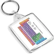 [Destination Vinyl Keyrings] Periodic Table Science Elements Keyring - IP02 - Science Chemistry #8168, Multi, m