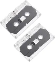 OSALADI 2pcs Tape Cassette Tape for DIY Cassette Decor Rustic Vintage Wall Decor Plastic Material