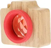 HONMEET Children's Wooden Kaleidoscope Camera Toy Twerking Toys Kaleidoscopes for Decor Mini Room Children’s Toys Camera for Childrens Toys Kaleidoscope for Adults Red Plastic