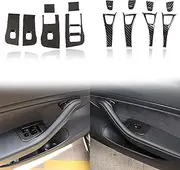 Aotumcer Window Lift Switch Panel Cover Trim, Door Lock Cover Buckle Decor Trim, Compatible with 2017-2020 Tesla Model 3/Y Driver & Passenger ABS Door Window Switch Panel Bezel [Set of 14]