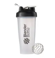 BlenderBottle Classic Shaker Bottle (with Loop Handle) - 28oz/828mL - Clear/Blac