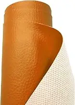 A-Express Grained Faux Leather Fabric Waterproof Heavy Duty Leatherette Vinyl Leathercloth Upholstery Textured Material - Tan 2 Metres 200cm x 140cm