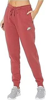 [Nike] NSW Essential Pants Regular Fleece (Cedar/White) Women's Clothing (XL)