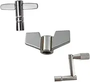 SWOOMEY 3pcs Drum Keys Set Lightweight Drum Tuning Tools for Easy Portable Design for Drummers and Beginners