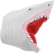 Generic Interactive Shark Hand Puppet for Cute Grey Shark Storytelling Puppet for Role Play Soft TPR Material for Boys