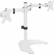 VIVO White Dual Monitor Articulating Desk Stand Mount, Fits Up to 27" Screens