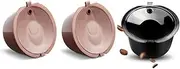 i Cafilas Dolce Gusto Refillable Capsules Reusable Coffee Pods Compatible for Nescafe Dolce Gusto Brewers (rich crema version)