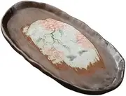 Serving Trays Hand-painted Old Rock Mud Pot Holder Dry Brewing Table Retro Tea Tray Tray Quaint Wood-fired Tea Set Teapot Mat Tray Serve Plate