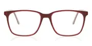Square Full Rim Plastic Men's Glasses Burgundy, Size 55 - Lenses Included - Private Health Rebate - Blue Light Block Available - Arise Collective