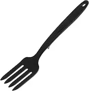 HEALEEP Silicone Cooking Fork Heat Resistant Nonstick Blending Utensil for Kitchen Mixing Stirring and Serving Pasta Ergonomic Nonslip Handle Versatile Functionality