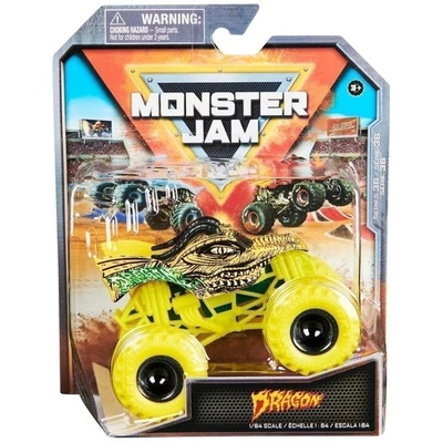 Monster Jam, Official Dragon Monster Truck, Die-Cast Vehicle, 1:64 Scale,...
