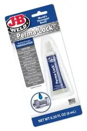 J-B Weld 24206 Perma-Lock Medium Strength Threadlocker - Blue - 6 ml