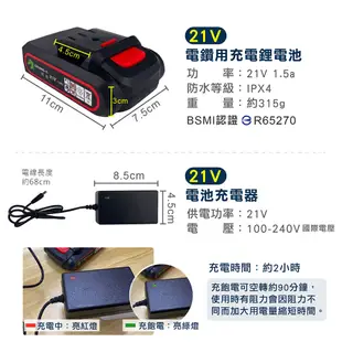 電鑽配件【防水電鑽專用！充電鋰電池】電池充電器 12V 21V 25V 高能續行 高能鋰電池 原裝芯片 創藝電鑽