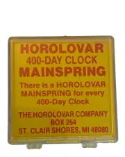 Horolovar 20 x 38 Mainspring for 400 Day Anniversary Clocks New Old Stock